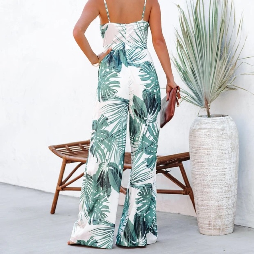 Vici palm leaf jumpsuit